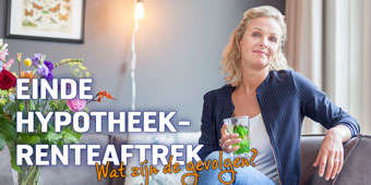 Lagere hypotheek door einde hypotheekrenteaftrek