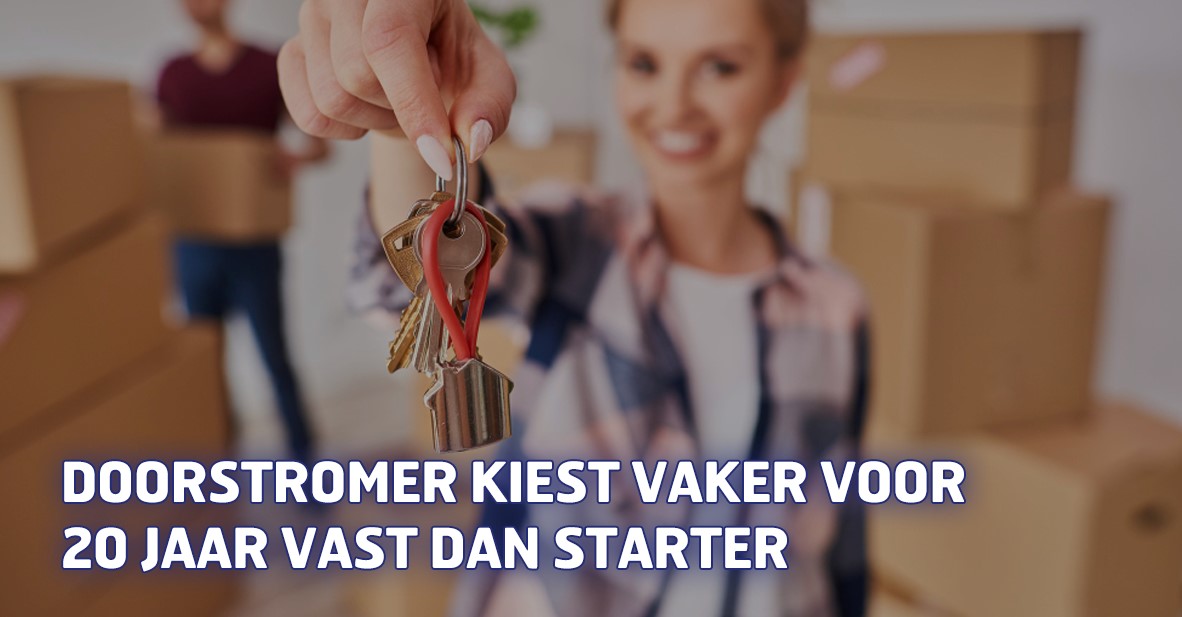 Doorstromer kiest vaker voor 20 jaar vast dan starter