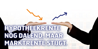 Hypotheekrente trend nóg dalend, maar marktrente trend stijgt
