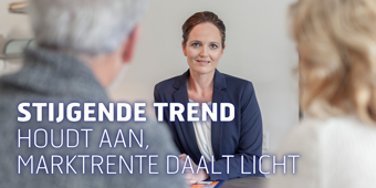 Stijgende trend houdt aan, marktrente daalt licht