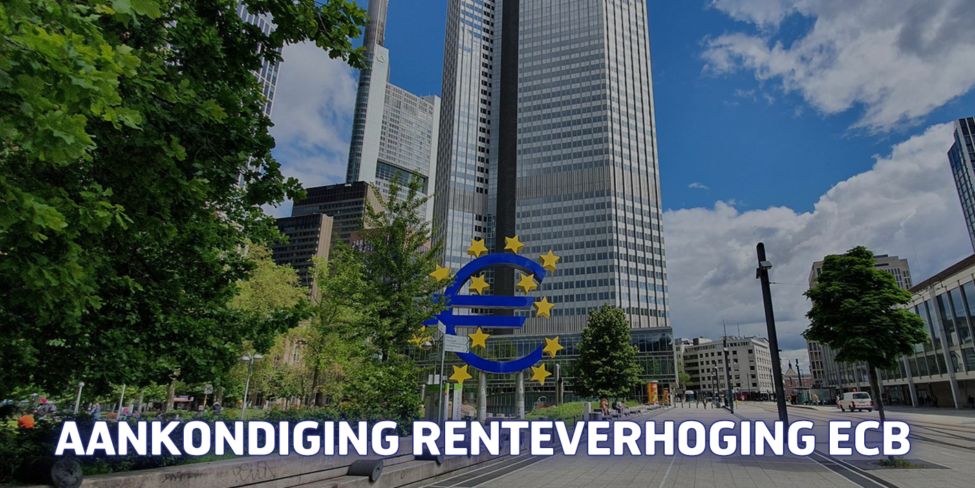 Aankondiging renteverhoging ECB