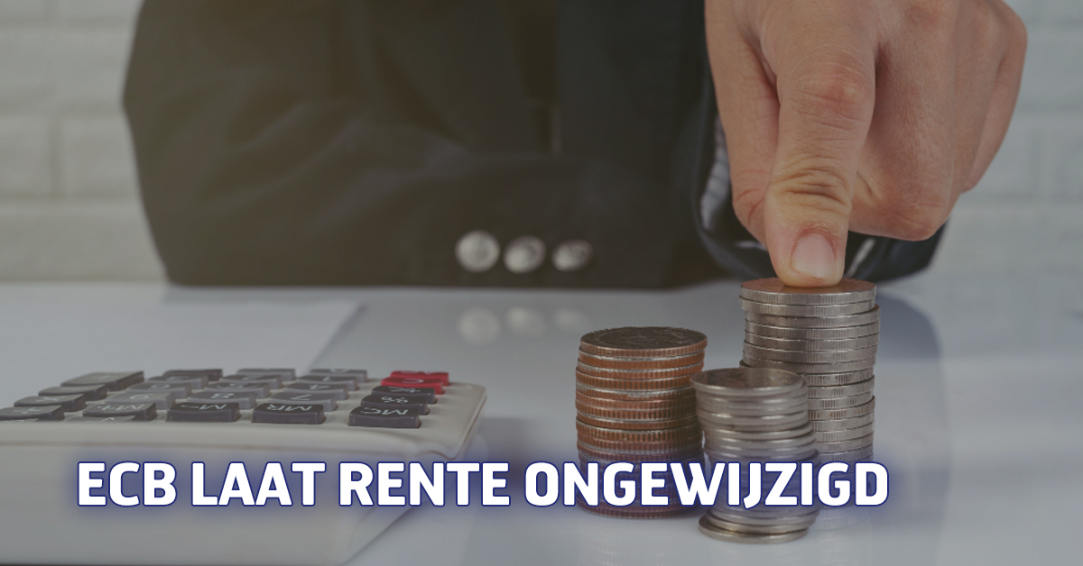 ECB laat rente ongewijzigd