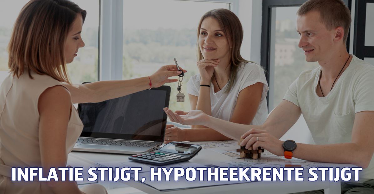 Inflatie stijgt, hypotheekrente stijgt